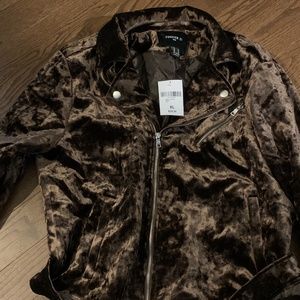 Velvet Moto Jacket